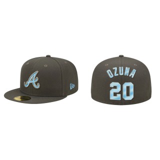Marcell Ozuna Atlanta Braves Graphite 2022 Father's Day On-Field 59FIFTY Fitted Hat