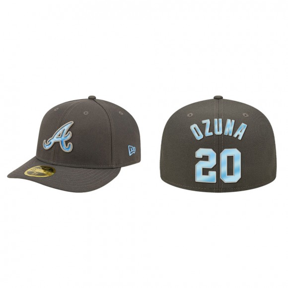 Marcell Ozuna Atlanta Braves Graphite 2022 Father's Day On-Field Low Profile 59FIFTY Fitted Hat