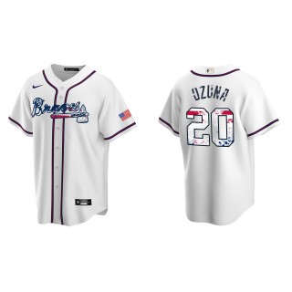 Marcell Ozuna Atlanta Braves White 2022 4th of July Independence Day Home Replica Jersey