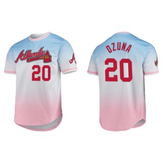 Marcell Ozuna Atlanta Braves Pro Standard Ombre T-Shirt Blue Pink