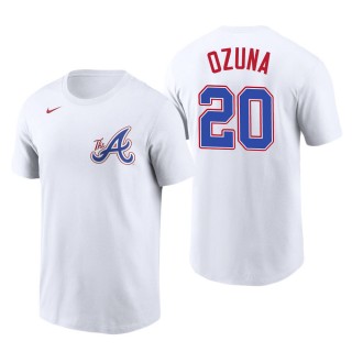 Marcell Ozuna Atlanta Braves White 2023 City Connect Name & Number T-Shirt
