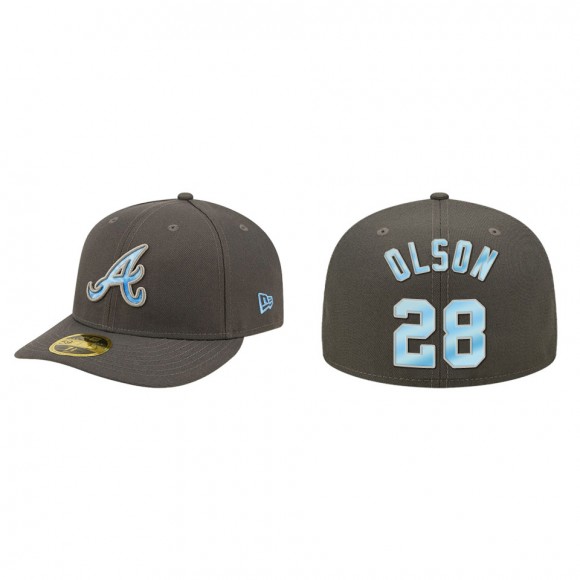 Matt Olson Atlanta Braves Graphite 2022 Father's Day On-Field Low Profile 59FIFTY Fitted Hat