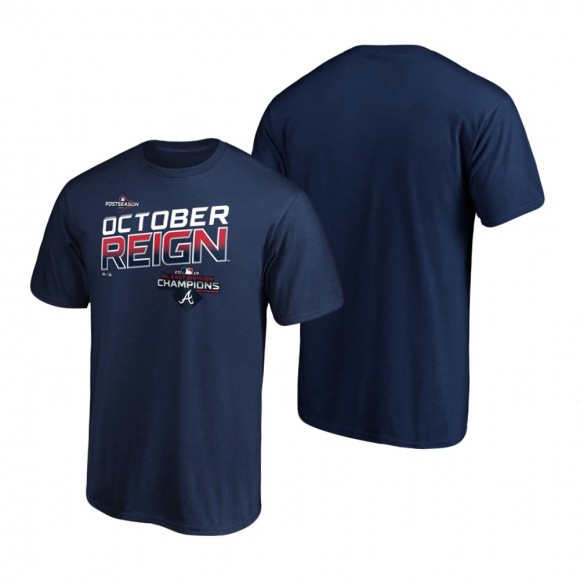 Men's Atlanta Braves Navy 2019 NL East Division Champions Locker Room T-Shirt