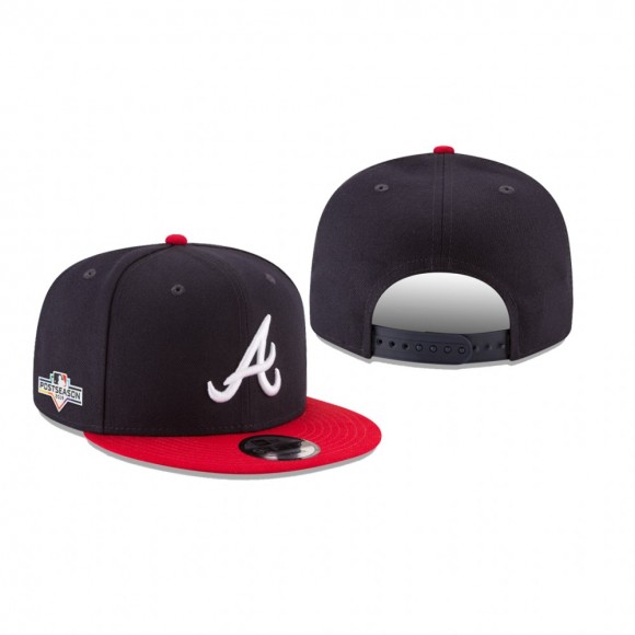 Men's Atlanta Braves Navy Red 2019 Postseason 9FIFTY Adjustable Snapback Hat
