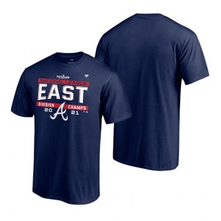 Men's Atlanta Braves Navy Locker Room T-Shirt 2021 NL East Division Champions