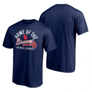 Men's Atlanta Braves Navy Team Logo T-Shirt Hometown