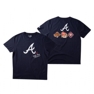 Men's Atlanta Braves Navy Short Sleeve T-Shirt World Champions