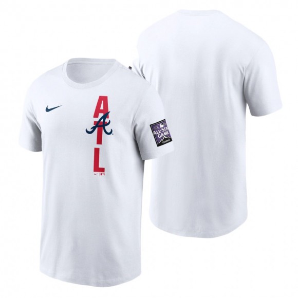 Men's Atlanta Braves White Wordmark T-Shirt 2021 MLB All-Star Game