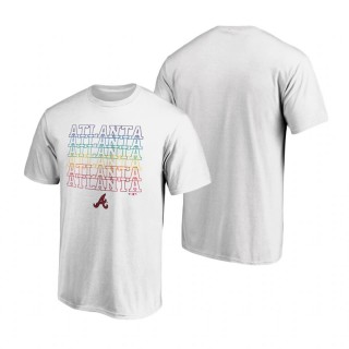 Men's Atlanta Braves White T-Shirt City Pride