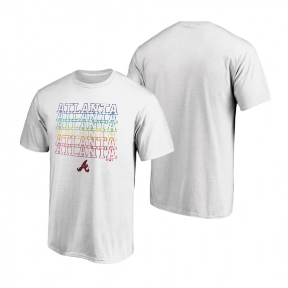 Men's Atlanta Braves White T-Shirt City Pride