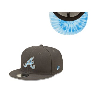 Men's Atlanta Braves Graphite 2022 Father's Day 9FIFTY Snapback Adjustable Hat