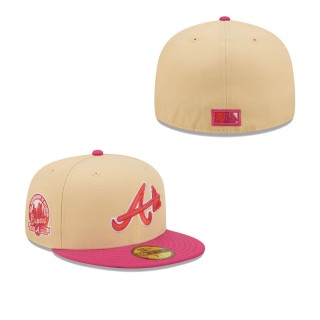 Men's Atlanta Braves Orange Pink 40th Anniversary Mango Passion 59FIFTY Fitted Hat