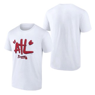 Men's Atlanta Braves White ATL Tag T-Shirt