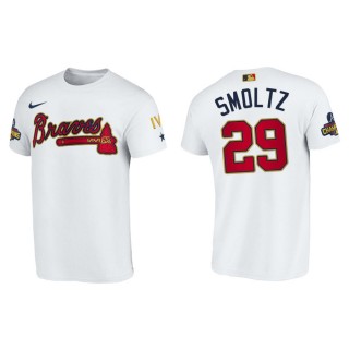 Men's Atlanta Braves John Smoltz White 2022 Gold Program T-Shirt