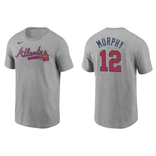Men's Atlanta Braves Sean Murphy Gray Name & Number T-Shirt