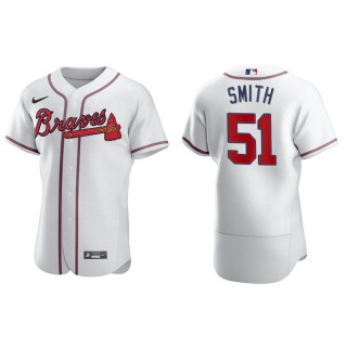 Men's Atlanta Braves Will Smith White Authentic Home Jersey