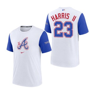 Michael Harris II Atlanta Braves White Royal 2023 City Connect Authentic Collection Legend T-Shirt