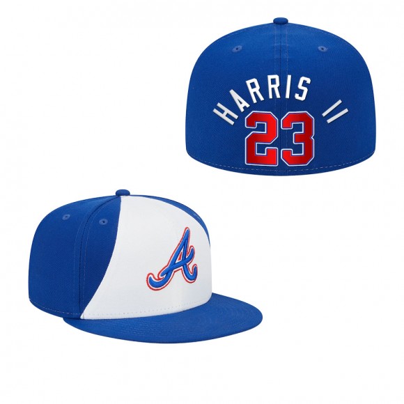 Michael Harris II Atlanta Braves White Royal 2023 City Connect Fitted Hat