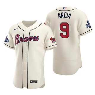 Orlando Arcia Atlanta Braves Nike Cream Alternate 2021 World Series Champions Authentic Jersey
