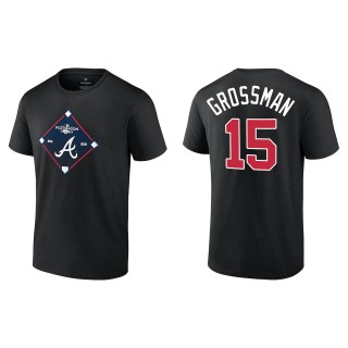 Robbie Grossman Atlanta Braves Fanatics Branded Black 2022 Postseason Bound T-Shirt