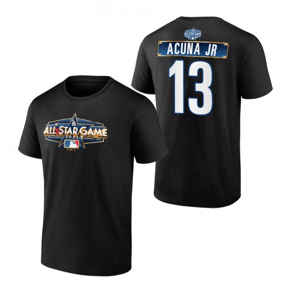 Men's Atlanta Braves Ronald Acuna Jr. Black 2022 MLB All-Star Game T-Shirt