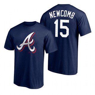 Sean Newcomb Braves Navy 2021 Independence Day T-Shirt