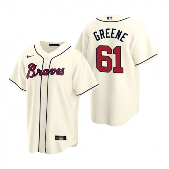 Atlanta Braves Shane Greene Nike Cream Replica Alternate Jersey