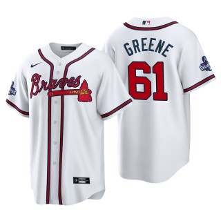 Shane Greene Atlanta Braves Nike White 2021 World Series Champions Replica Jersey