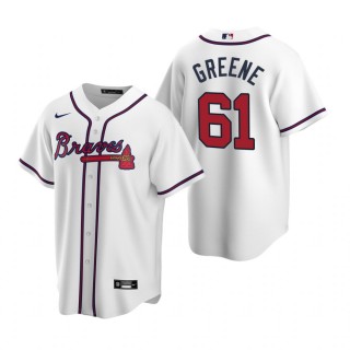 Atlanta Braves Shane Greene Nike White Replica Home Jersey