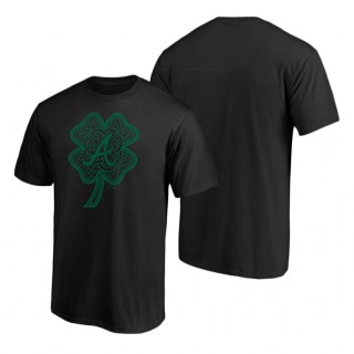 Men's St. Patrick's Day Atlanta Braves Black Celtic Charm T-Shirt