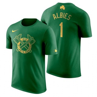 St. Patrick's Day Atlanta Braves Green Ozzie Albies Golden Edition T-Shirt