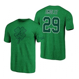 St. Patrick's Day Atlanta Braves Kelly Green John Smoltz Paddy's Pride Tri-Blend T-Shirt