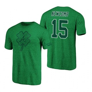 St. Patrick's Day Atlanta Braves Kelly Green Sean Newcomb Paddy's Pride Tri-Blend T-Shirt