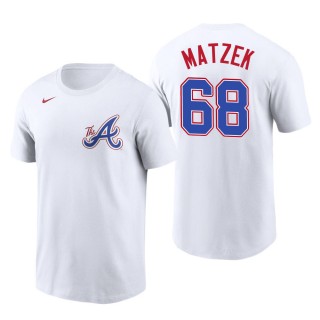 Tyler Matzek Atlanta Braves White 2023 City Connect Name & Number T-Shirt