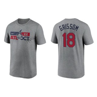 Vaughn Grissom Atlanta Braves Heather Charcoal 2022 Postseason T-Shirt