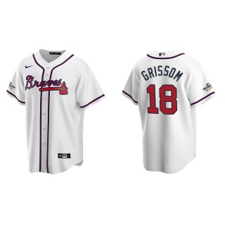 Vaughn Grissom Atlanta Braves White 2022 Postseason Home Replica Jersey