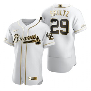 Atlanta Braves John Smoltz Nike White Authentic Golden Edition Jersey