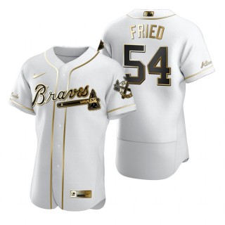 Atlanta Braves Max Fried Nike White Authentic Golden Edition Jersey