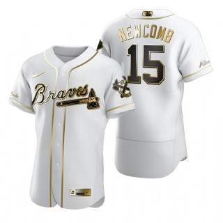 Atlanta Braves Sean Newcomb Nike White Authentic Golden Edition Jersey