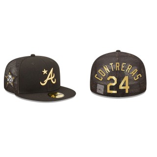 William Contreras Atlanta Braves Black 2022 MLB All-Star Game On-Field 59FIFTY Fitted Hat