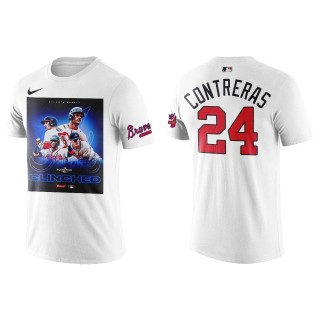 William Contreras Atlanta Braves White 2022 Postseason CLINCHED T-Shirt