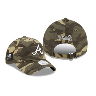 Women's Atlanta Braves Camo 2021 Armed Forces Day 9TWENTY Adjustable Hat