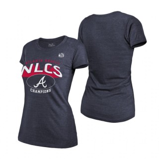 Atlanta Braves Navy 2021 National League Champions T-Shirt Women's