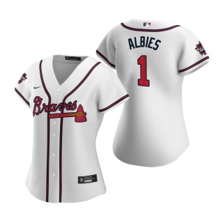 Women's Atlanta Braves Ozzie Albies White 2021 MLB All-Star Game Replica Jersey