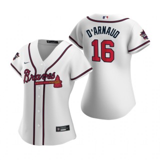 Women's Atlanta Braves Travis d'Arnaud White 2021 MLB All-Star Game Replica Jersey