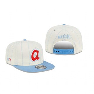 Wish X Atlanta Braves White Blue 9FIFTY Hat