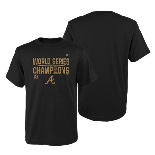 Youth Atlanta Braves Fanatics Branded Black 2021 World Series Champions Parade T-Shirt