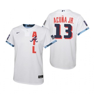 Youth Atlanta Braves Ronald Acuna Jr. Nike White 2021 MLB All-Star Game Jersey